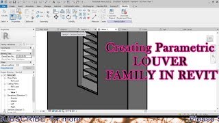 How To Create PARAMETRIC LOUVER in Revit  Revit Tutorial [upl. by Peti78]