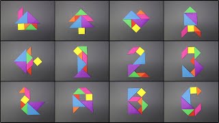 How to make a paper TANGRAM  Origami [upl. by Peyton]