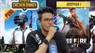 PUBG Mobile vs Garena Free Fire  Chicken Dinner vs Booyah [upl. by Rodrigo]