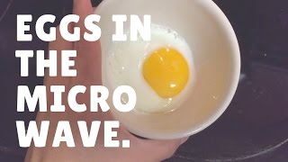 Learn to Cook  EGGS IN THE MICROWAVE [upl. by Pascia]