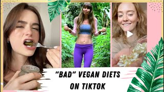 Reviewing quotBAD” VEGAN DIETS on TikTok [upl. by Neelrahc]