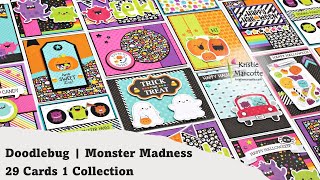 Doodlebug  Monster Madness  29 Cards 1 Collection [upl. by Yesrod241]