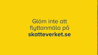 Flytta hemifrån Gör din flyttanmälan på skatteverketse [upl. by Sadella997]