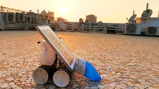 Solar Floor Cleaner Robot With Vacuum Cleaning  Robotics Project [upl. by Nylave]