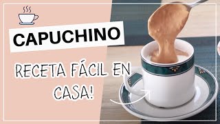 Cómo hacer CAPUCHINO casero fácil ☕ Erika zárate [upl. by Nylime]