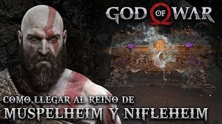 GOD OF WAR  MUSPELHEIM Y NIFLHEIM  LOCALIZACION DE LAS CLAVES PARA ACCEDER [upl. by Ovatsug858]