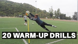 20 Goalkeeper WarmUp Drills  Pro GK [upl. by Assilem]