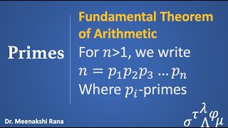 Primes Part 2 Fundamental Theorem of Arithmetic [upl. by Jenna188]