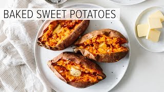 BAKED SWEET POTATO  how to bake sweet potatoes perfectly [upl. by Ennaesor]