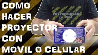 Como Hacer Proyector Casero con Movil o Celular Experimentar En Casa [upl. by Annhoj]