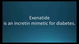 How to pronounce exenatide Byetta Memorizing Pharmacology Flashcard [upl. by Une]