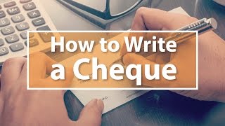 How to Write a Cheque [upl. by Atalee93]