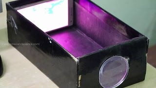 Making HD Film Projector using Smartphone amp Shoe Box at Home [upl. by Schouten]