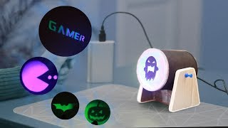 PROYECTOR GAMER CASERO  PROYECTOR DE HALLOWEEN CASERO [upl. by Annahvas]