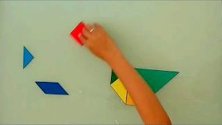 Tangram para niños  Cisne [upl. by Arais]