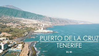 TENERIFE IN 4K  PUERTO DE LA CRUZ  DRONE [upl. by Mota]