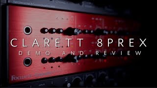 Focusrite Clarett 8PreX  Demo and Review w Orlando Drummer [upl. by Stiles]