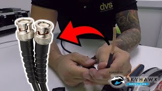 How to Attach a BNC Connector to a RG59 Coax Cable [upl. by Dowdell]