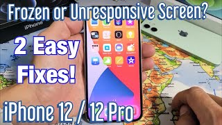 iPhone 12 Frozen or Unresponsive Screen 2 Easy Fixes [upl. by Dieter]