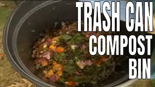 DIY Trash Can Compost Bin [upl. by Elleral]