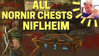 God of War Niflheim Nornir Chests Niflheim Guide [upl. by Nnahsal]