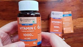 CARBAMIDE FORTE  VITAMIN C  AMLA EXTRACT 1000mg ZINC [upl. by Ziladnerb]