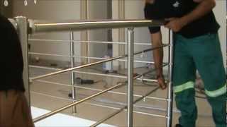 Ezrails  DIY Stainless Steel Balustrade Systems  Installation Video [upl. by Eimyaj]