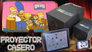 Proyector Casero Pantalla Gigante con Celular Tableta Computador [upl. by Oliva540]