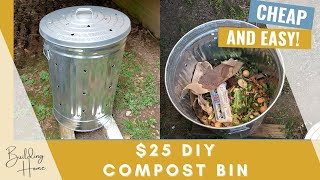 Easy 25 DIY Compost Bin [upl. by Ydeh]