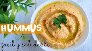 ¡ HUMMUS fácil y saludable [upl. by Elmore]