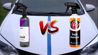 CarPro Iron X vs Adam’s Iron Remover [upl. by Nagram]