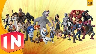 Disney Infinity 30  All Character Previews Remembering Infinity [upl. by Alston364]