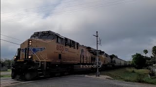 UP hopper northbound train Lyford TX [upl. by Hicks]