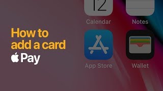 Apple Pay — How to add a card on iPhone — Apple [upl. by Nomzed]