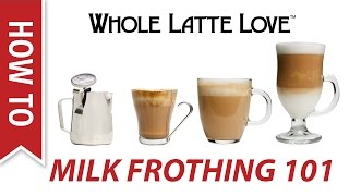 Milk Frothing for Beginners [upl. by Ariamoy]