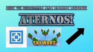 Aternos How To Upload amp Download Worlds Aternos MC [upl. by Arvo51]