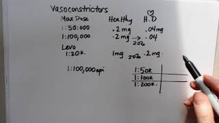 Dental Local Anesthetic Calculations Pt 4 Vasoconstrictors [upl. by Ichabod]