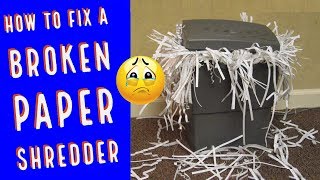 How to Fix a Broken Paper Shredder Fast and Easy Teardown and Repair [upl. by Nitsu]