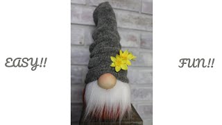 FUN and EASY How to Make a Sock Gnome [upl. by Ellehsad]