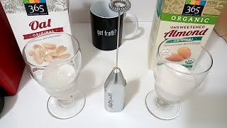 Oat Milk vs Almond Milk part 2 Frothing Test [upl. by Ferdinand961]