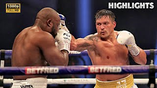 Oleksandr Usyk vs Dereck Chisora HIGHLIGHTS  BOXING FIGHT HD [upl. by Oam699]