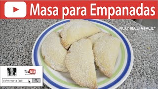 CÓMO HACER MASA PARA EMPANADAS  Vicky Receta Fácil [upl. by Asimaj]