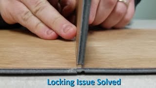 SOLVED IVC Waterproof Plank Click Flooring  End Lock Difficulty [upl. by Farrish]