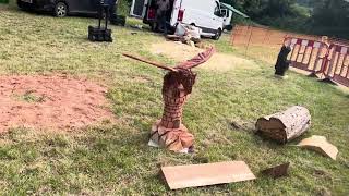 A fabulous range of wooden sculpture at Caerleon festival 2024 [upl. by Winifield]