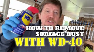 How To Remove Surface Rust With WD40 [upl. by Karee]