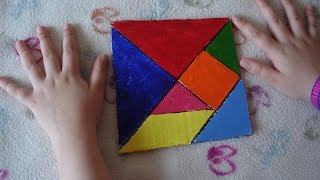 Cómo hacer un Tangram [upl. by Nylzaj]