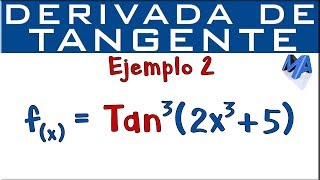 Derivada de Tangente  Ejemplo 2 [upl. by Fritzsche27]