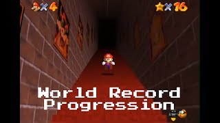 World Record Progression Super Mario 64 any [upl. by Helbonna]