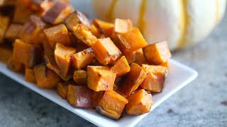 EASY How to Roast Sweet Potatoes  RECIPE [upl. by Bay]