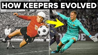 HOW GOALKEEPERS HAVE EVOLVED from 18712020 [upl. by Ahsinak]